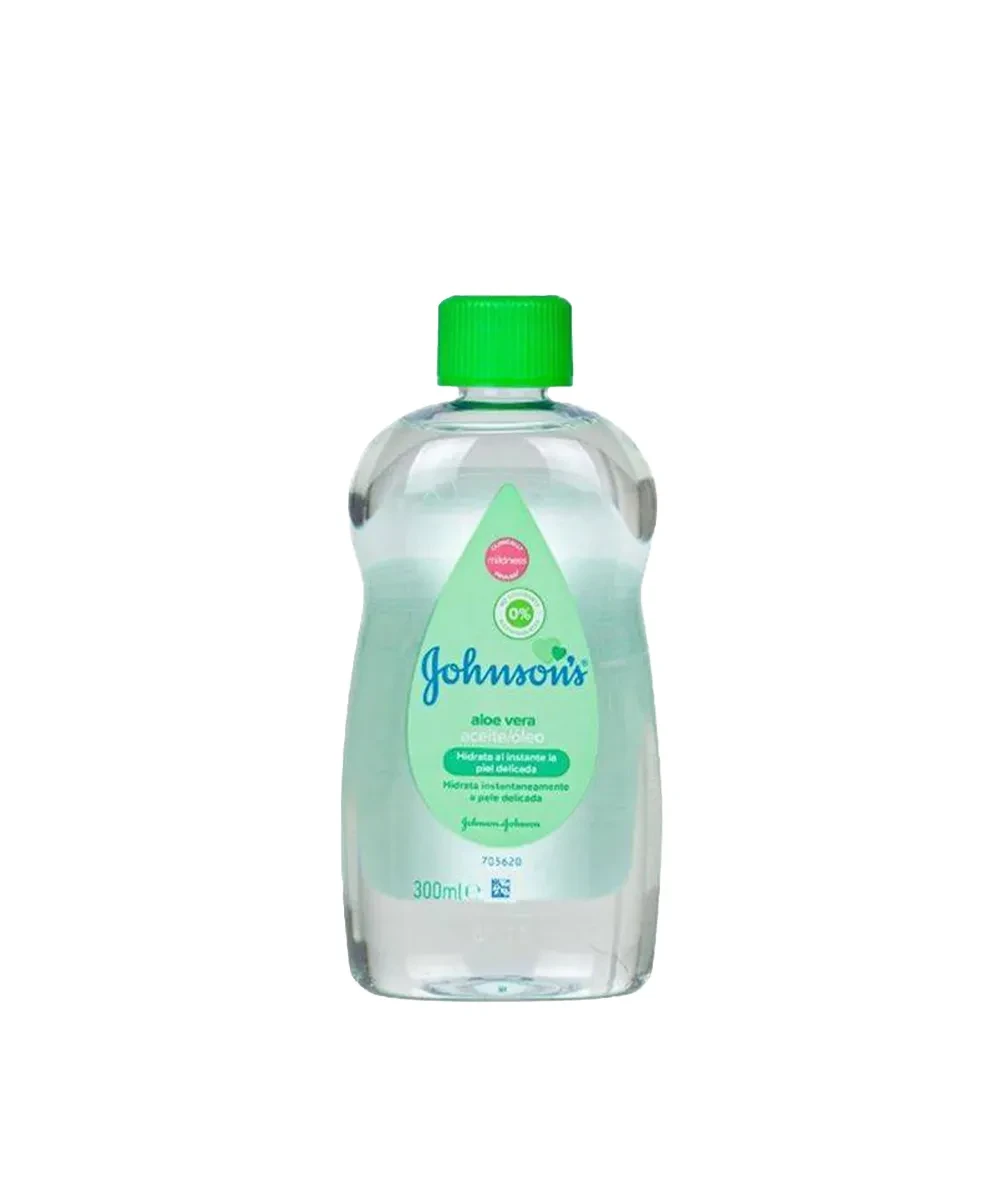 زيت الاطفال جونسون   بالصبار  Johnson’s Baby Oil Aloe Vera 300 ml
