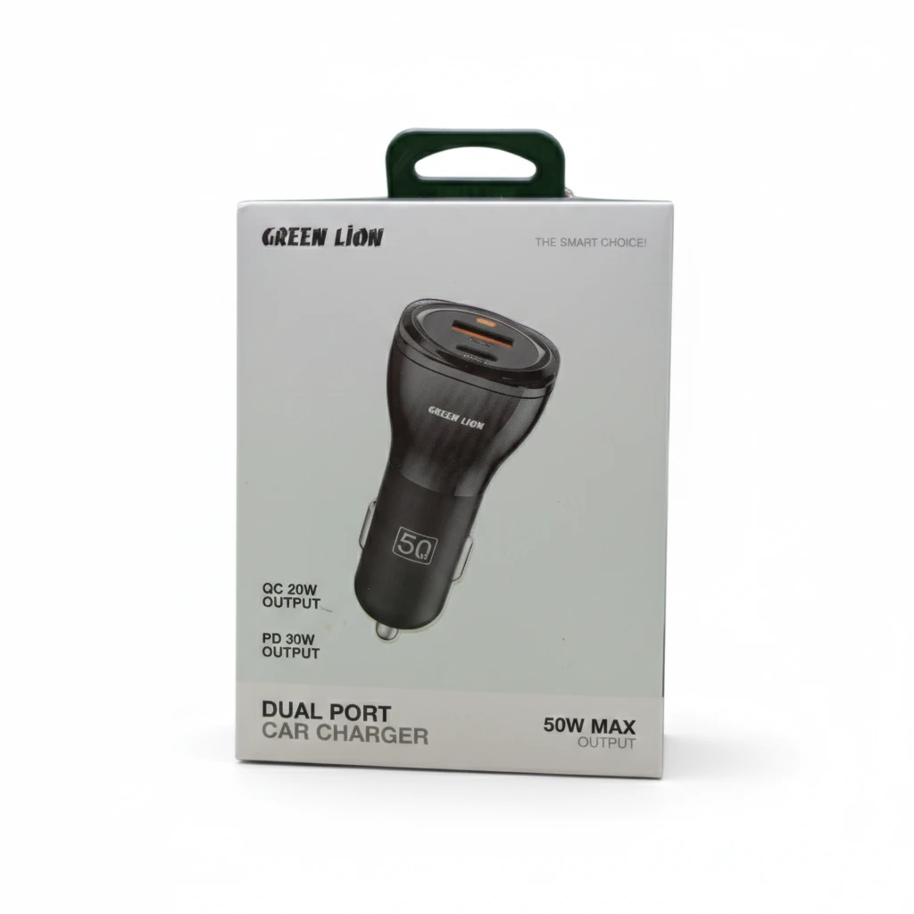 شاحن سيارة قرين ليون 50 واط - Green Lion 50W car charger